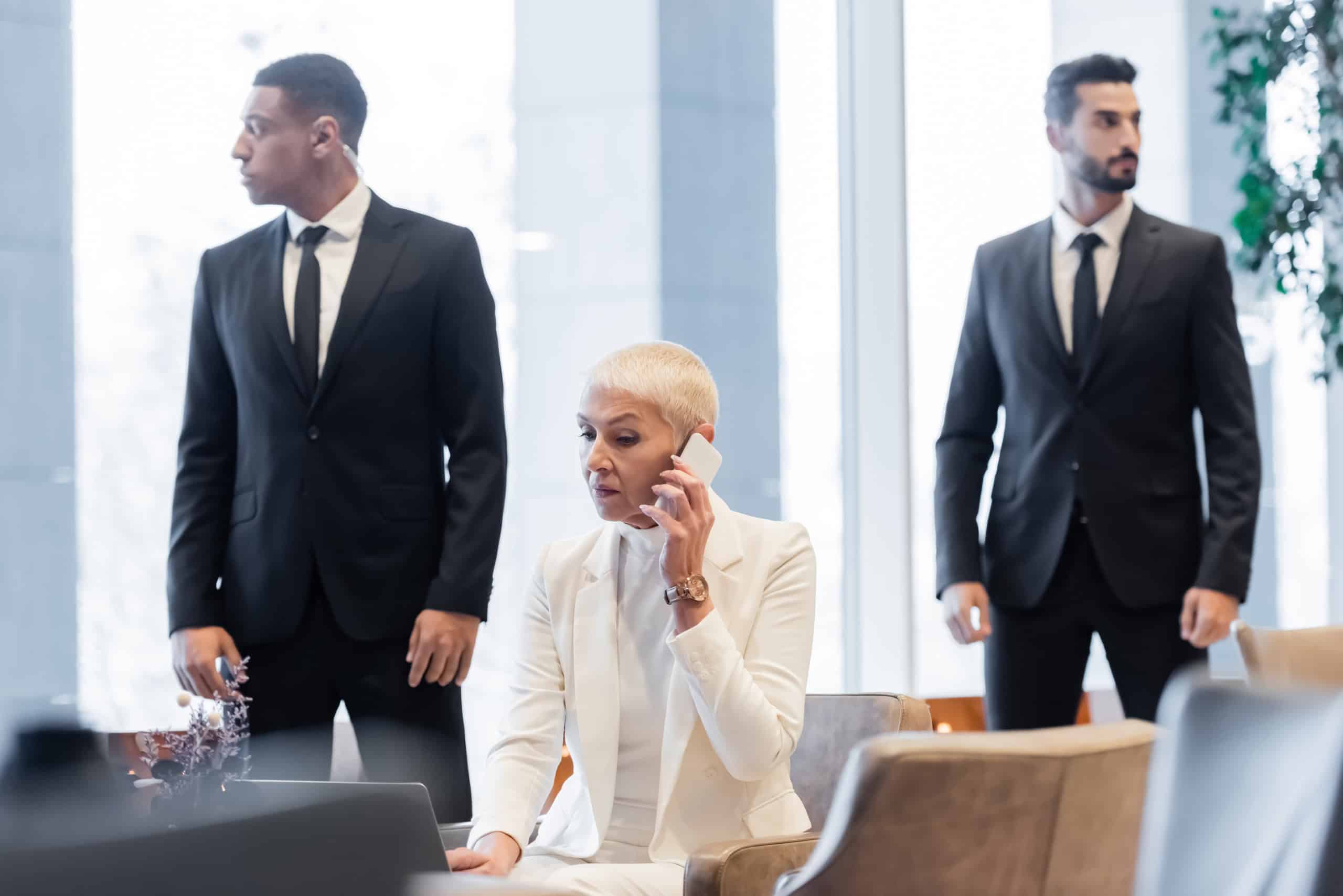 Bodyguards working in a hotel in Dubai